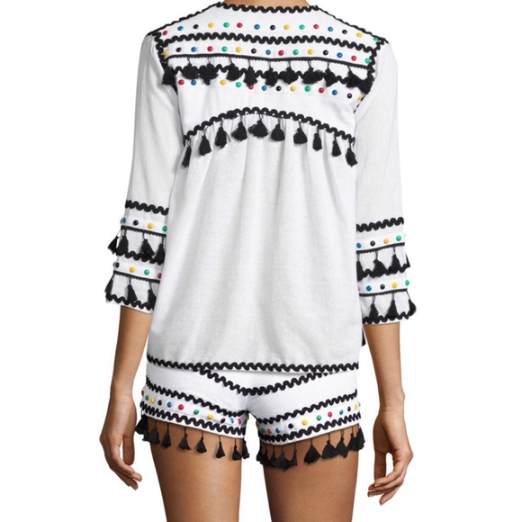 DODO BAR OR Yehuda Tassel Studded Top - Picture 2 of 8